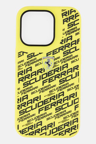 Scuderia Ferrari Iphone 14 Pro Brand Logo Liquid Silicone Protective Case, Multicolor