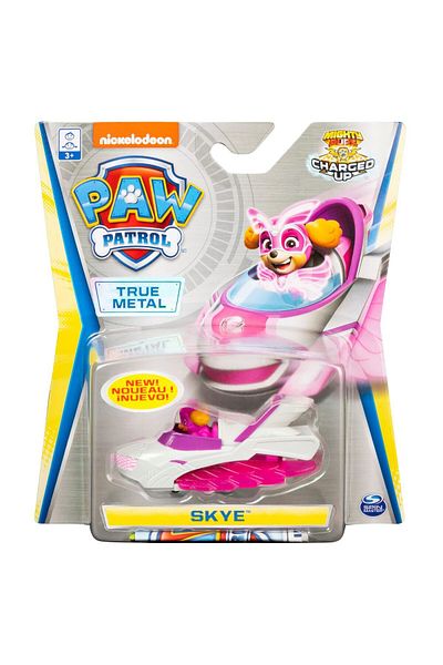 PAW PATROL Set figurina cu vehicul Paw Patrol True Metal - Charged Up