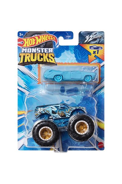 HOT WHEELS Set 2 masinute Hot Wheels - Monster Truck si masinuta metalica