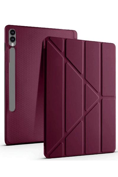 NewFace Samsung Galaxy X610 Tab S9 Fe Plus 12.4 Case Mars Tablet Case with Pen Holder - Purple Alsat
