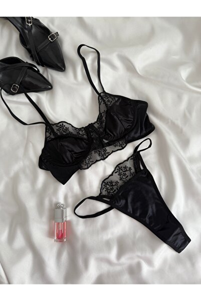 EDLİNGERİE Set bralet Leona negru