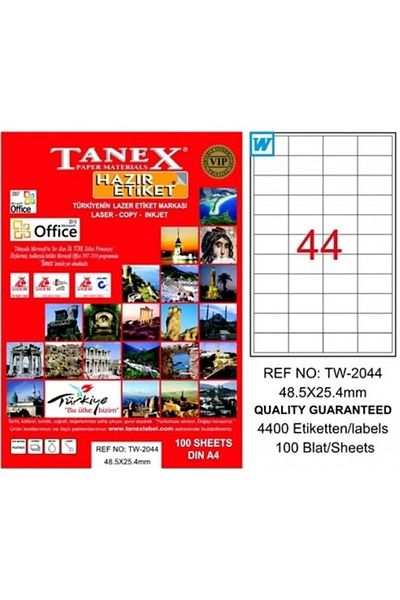 Tanex Laser Label 48.5*25.4mm Tw-2044