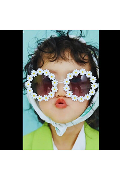 darko Daisy Yellow White Pink Flower Glasses Girl Child Floral Daisy Gift Framed Sunglasses