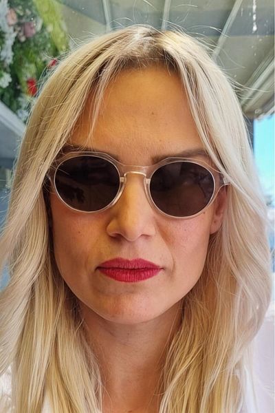 Uniquetrenders Unisex Ocean Geometric Retro Model Sunglasses