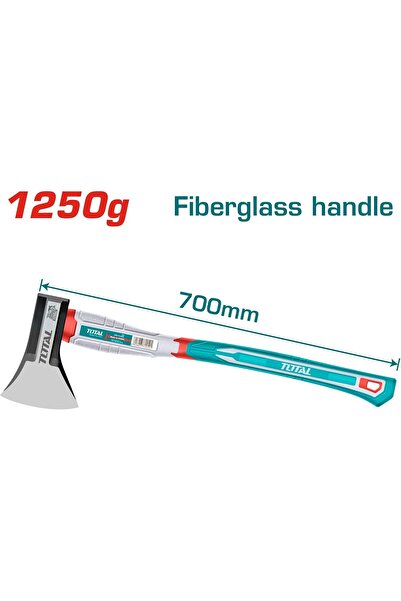 TOTAL TOTAL Super Axe 1250g - Heavy-Duty Drop-Forged Axe Head, 45# Carbon Steel with Heat Treatment,