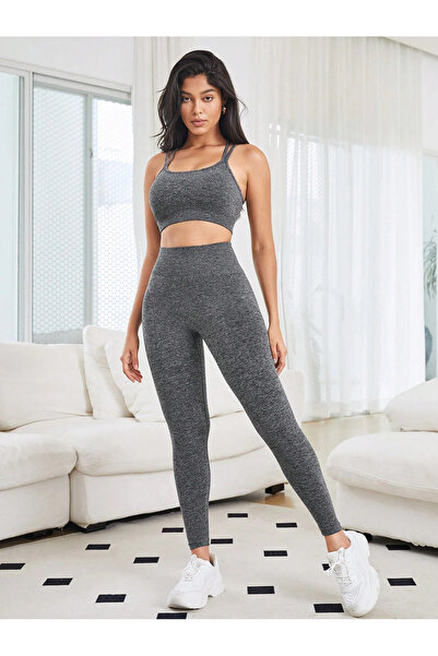 OXVİN Bezešvý zvýrazňovač vysokého pasu Zeštíhlující a zpevňující korzet Fitness legíny Push Up (nařasené šití)