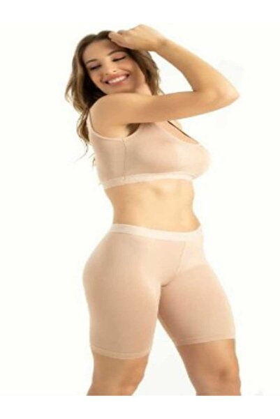 Q'NOCTE بنطال ضيق من الخيزران فوق الركبة Q-EN 800