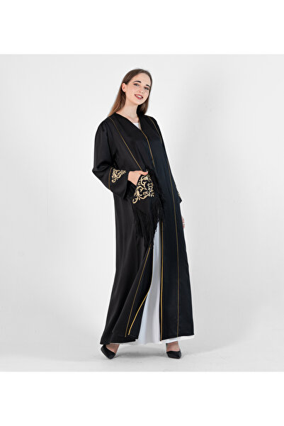 Rosette Abaya بلاك-R-202407