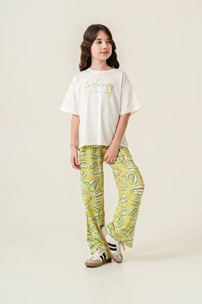 TİJK Girl's Trousers and T-Shirt Set of 2