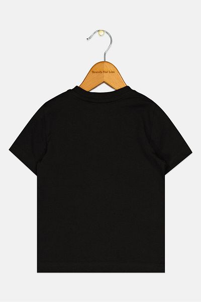 DSquared2 Kids Boy Crew Neck Short Sleeve Brand Logo T-shirt, Black