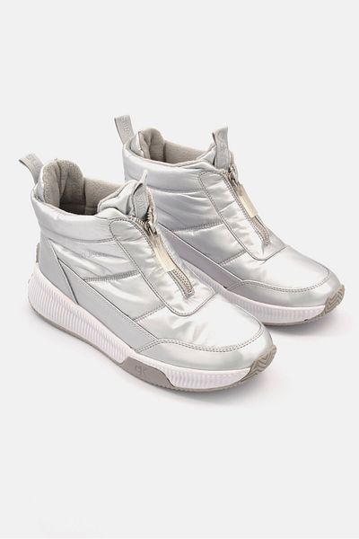 Calvin Klein Jeans Women Kc Merina2 Casual Shoes, Silver/white