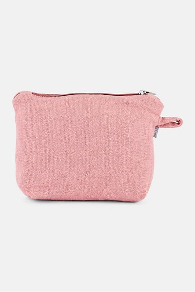 Muy Mucho Women Textured Small Toiletry Bag, Pink