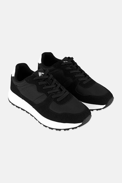 RBX Women Brand Logo Lace Up Outdoor Shoes, Black