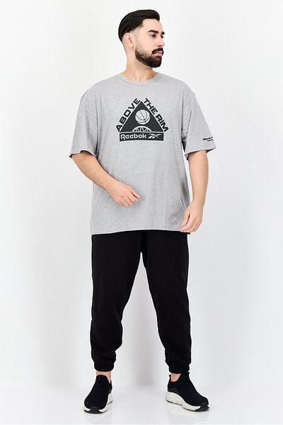 Reebok Men Sportswear Fit Short Sleeves Outdoor T-shirt, Grey