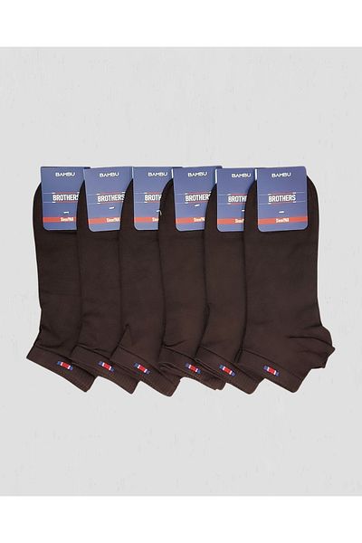 Brothers Комплект от 6 бамбукови чорапи с парфюм (B29.251.106N-Coffee)