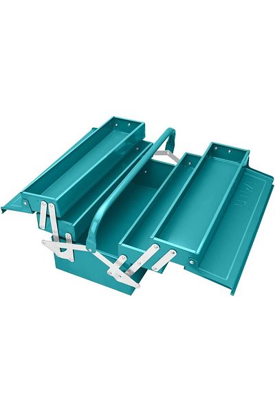 TOTAL صندوق أدوات معدني بثلاث طبقات - THT10702