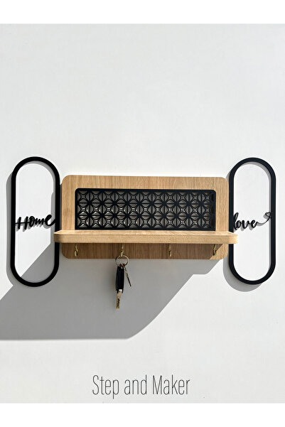 Step and Maker Home and Love ve Duvar Rafı Seti