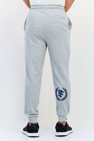 PAUL FRANK Men Regular Fit Brand Logo Jogger Pants, Grey