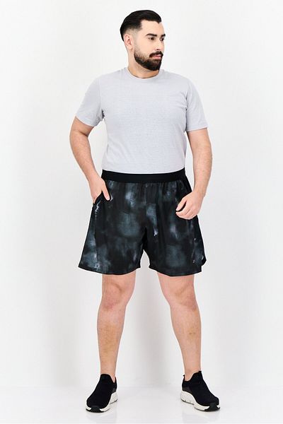 Reebok شورت تدريب رياضي للرجال، أسود