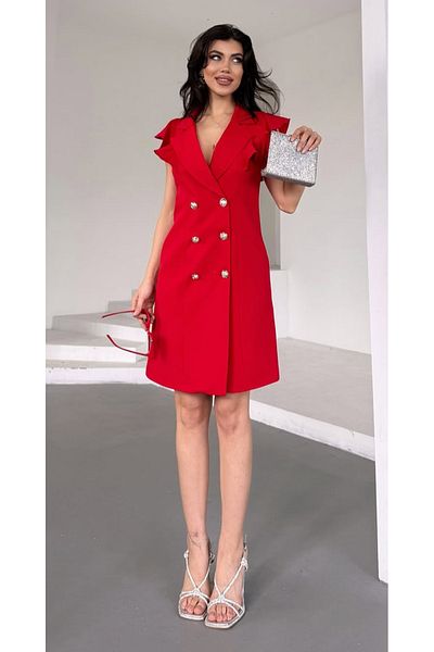 pembekurdelem Women's Design Jacket Dress Red