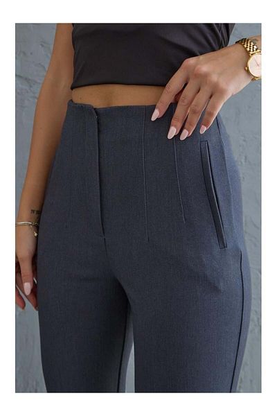 OYYOMODA Pencil Carrot Model Ultra High Waist Pants.Antrasit