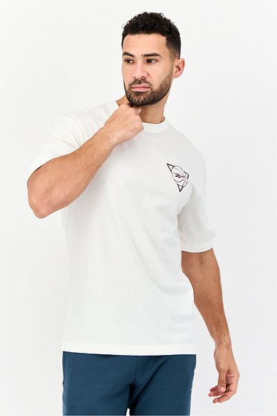 Reebok Men Sportswear Fit Short Sleeve Outdoor T-shirt, White