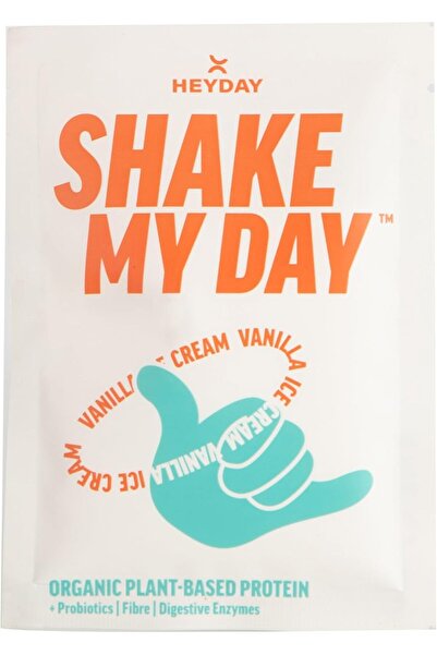 HEYDAY مسحوق بروتين شيك ماي داي العضوي مع إنزيمات هضمية وبروبيوتيك | بنكهة ال...