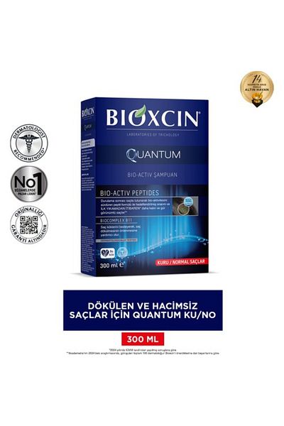 Bioxcin Bıoxcin Quantum Bio Activ Shampoo for Dry / Normal Hair Types 300ml