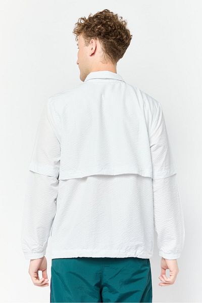 Reebok Men Sportswear Fit Long Sleeve Outdoor Sweatshirt, Light Grey