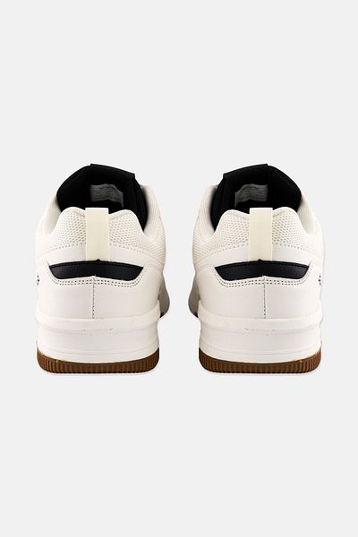 Algspar Men Leather Upper Lace Up Casual Shoes, White