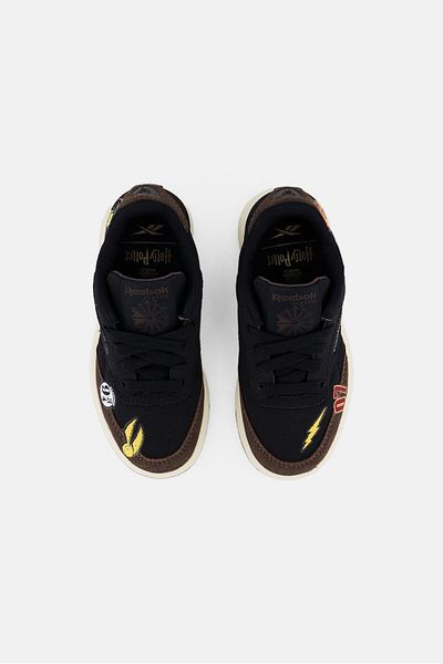 Reebok Kids Boy Club Lace Up Tennis Shoes, Black