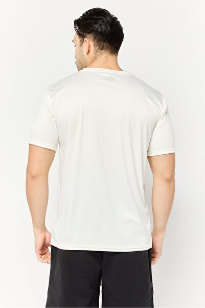 RBX Men Sportswear Fit Short Sleeve Training T Shirt, Off White
