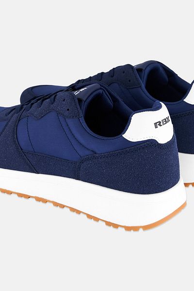 RBX Men Brand Logo Lace Up Outdoor Shoes, Navy