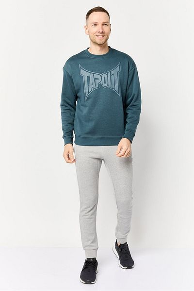 Tapout Men Sportswear Fit Long Sleeve Outdoor Sweatshirt, Slate Blue
