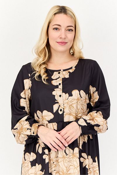 Kathy Ireland Women Floral Print Maxi Dress, Multicolor