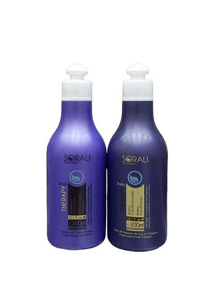 SORALI Brazilian Therapy Shampoo and Conditioner for Protein and Keratin Treated Hair 300ml