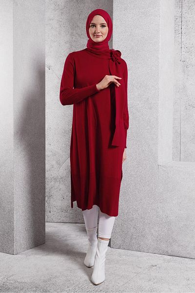 Alvina Brooche Detailed Knitwear Tunic 44913