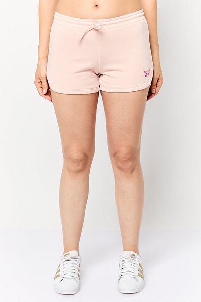 Reebok Women Sportswear Fit Running Terry Shorts, Light Pink