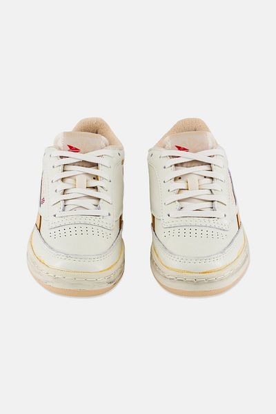 Reebok Men Club C Revenge Lace Up Tennis Shoes, Off White