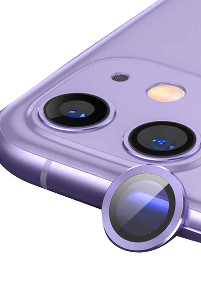 cepmoda "حماية عدسة الكاميرا" ثلاثية الأبعاد من الزجاج المقسى متوافقة مع هاتف iPhone 11 - أرجواني