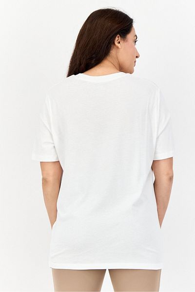 Reebok Women Sportswear Fit Short Sleeves Outdoor T-Shirt, White