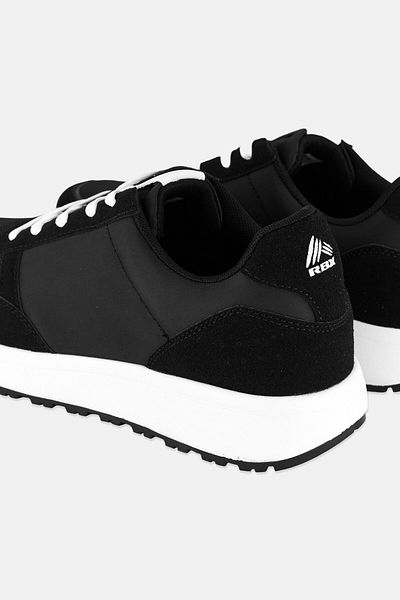 RBX Men Lace Up Running Shoes, Black