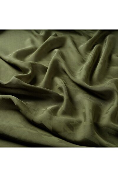 ipekevi All-Season Houndstooth Monogram Shawl 04390-Ottoman Green