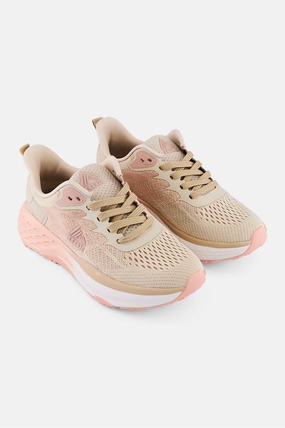 RBX Women Lace Up Running Shoes, Beige