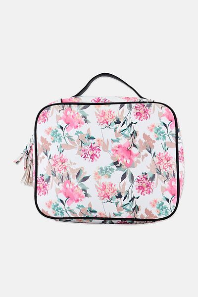 Bebe Hardware Logo Vanity Bag, Floral