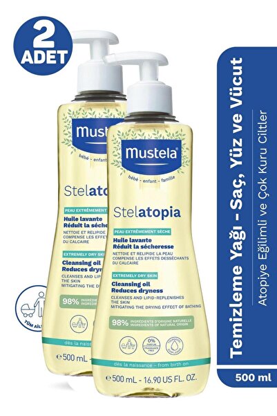 Mustela Stelatopia Huile Lavante Cleansing Oil 500 ml 2 Adet