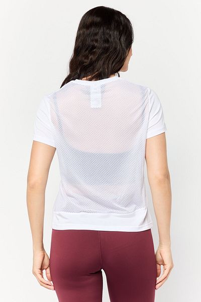 Reebok Women Sportswear Fit Short Sleeve Training Top, White