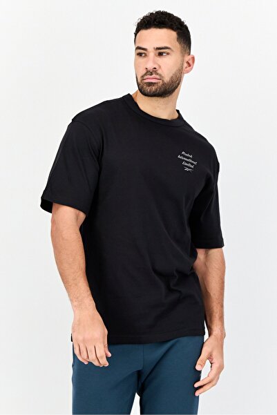 Reebok Men Sportswear Fit Short Sleeve Outdoor T-Shirt, Black