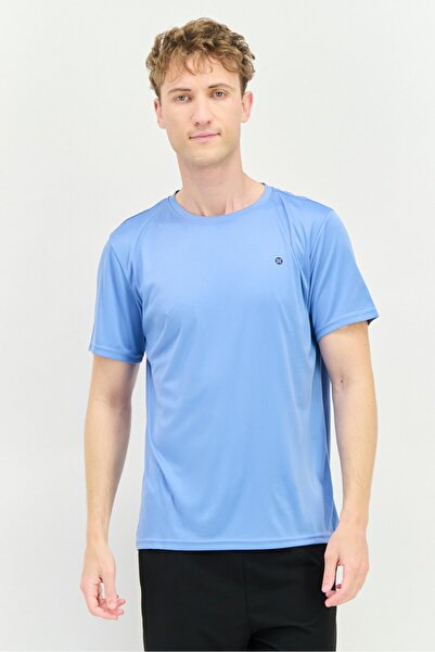 RBX Men Sportswear Fit Short Sleeves Training T-Shirt, Allure Blue