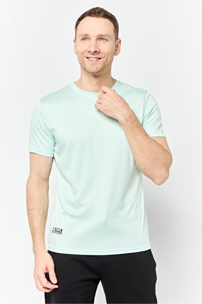 RBX تي شيرت رياضي رجالي بأكمام قصيرة للجري، لون أزرق كليرلي